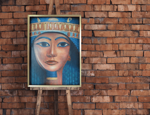 Schilderij Egyptische Kop
