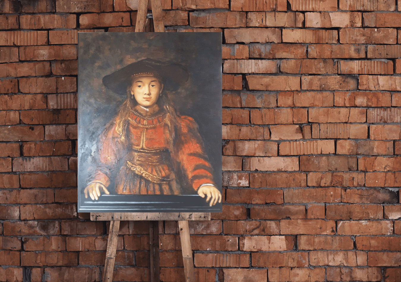 Schilderij meisje rembrandt