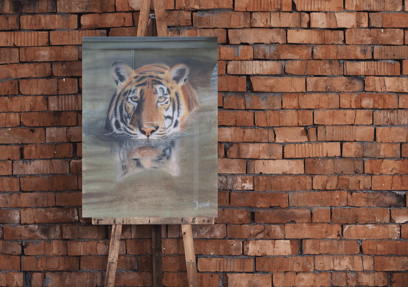 Schilderij tijger
