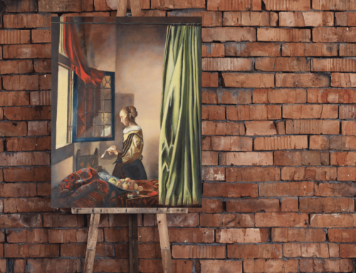 Schilderij Brieflezend Meisje Vermeer